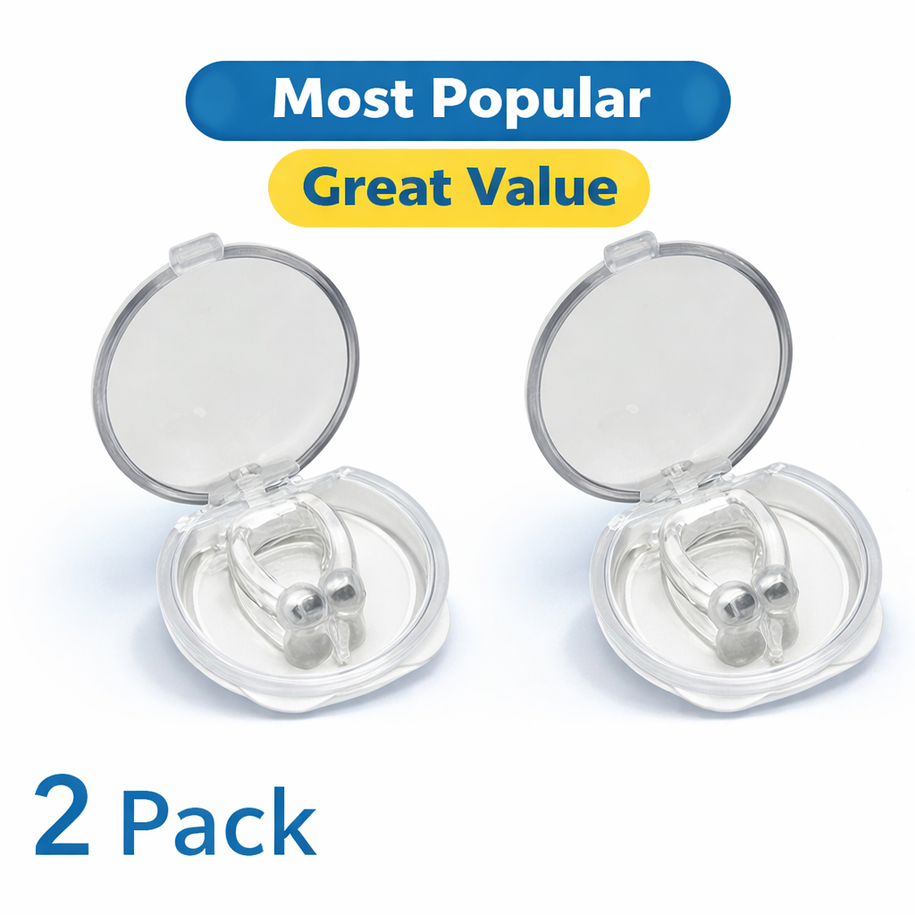 Silicone Nose Insert for Night Comfort β 2 Pack with Storage Case